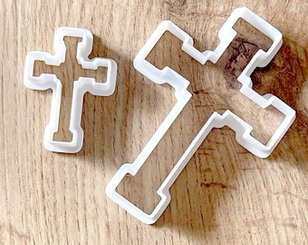 Cross Cookie Cutter Set, PLA Plastic, Fondant, Pottery (4-12cm)