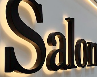 Custom Laser Cut Metal Company Logo Sign, Office Decor