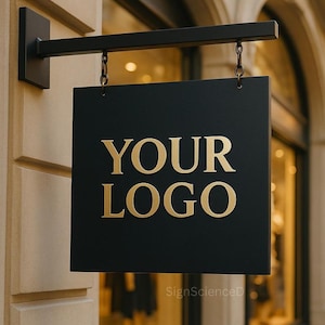 Double sided metal blade sign-Storefront sign-Hanging metal sign-Shop logo sign-Business name blade sign-Custom blade sign- Business sign