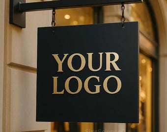 Double sided metal blade sign-Storefront sign-Hanging metal sign-Shop logo sign-Business name blade sign-Custom blade sign- Business sign