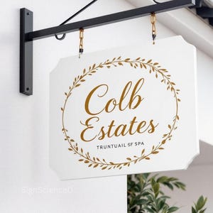 Custom blade sign, wall sign, Salon, Bar, Retail Shop Sign, Double Sided Outdoor Sign, personalized sign, business sign, Commercial Sign