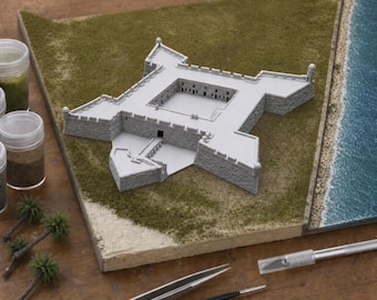 1:700 Castillo de San Marcos Model | Fort Marion | Spanish Fortress | Historic Monument