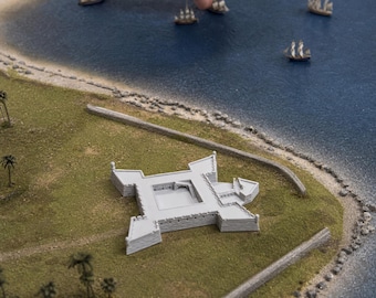 1:1200 Castillo de San Marcos Model | Fort Marion | Spanish Fortress | Historic Monument