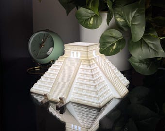 Chichen Itza El Castillo Table Lamp | Unique Lamp | Dimmable LED Lamp | Home Decor | Office Decor | Mexican Art | Mexican Decor | Room Decor