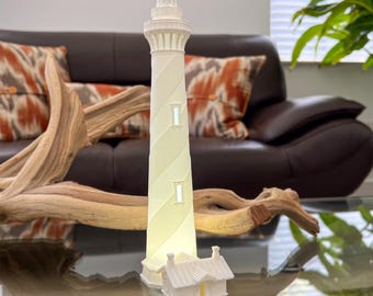 St Augustine Lighthouse Table Lamp | Multicolor LED Mood Lamp | Home Decor | Office Decor | Beach Decor | Coastal Decor | Nautical Decor