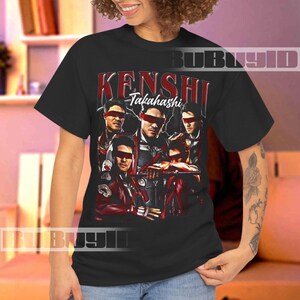Kenshi Takahashi Vintage Bootleg T-Shirt – Retro 90s Aesthetic, Iconic Character, Graphic Design, Y2K Fashion, Handmade Gift for Fans