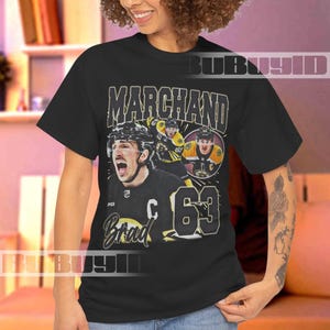 Brad Marchand Shirt Ice Hockey American Professional Hockey Championship Sport Vintage 90S Sweatshirt Hoodie Graphic Tee Gift Fans