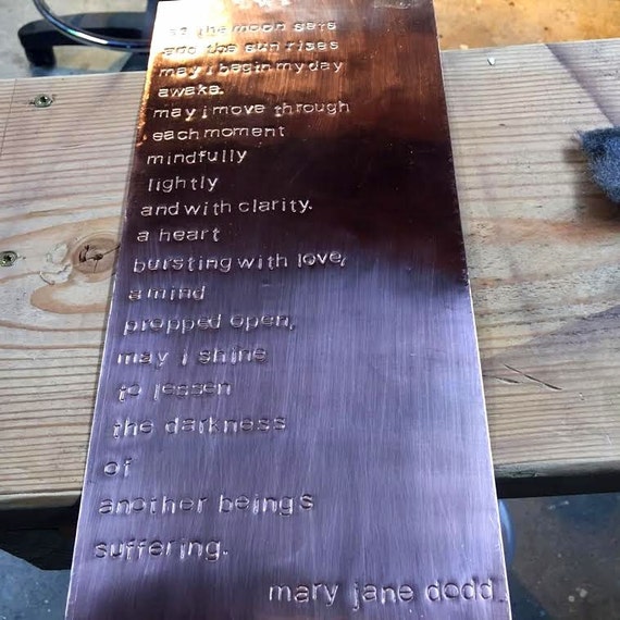 Your Truth Shines Copper Wall Plaque Made To Order Etsy