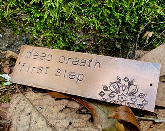 respiro profondo primo passo - placca di rame calda per i passaggi