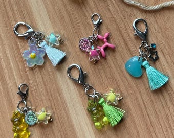 Mystery Stitch Marker: Colorful Yarn Charm for Knitting & Crochet