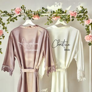 Bridesmaid Robes Wedding Robe Personalized,Bridesmaid Gifts Custom Bridesmaid Pajamas,Matching Bridal Party Robes,Bridesmaid Proposal Gift