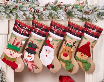 3D Christmas Stocking Personalized Stockings With name Family Stocking Monogram Holiday Christmas Stocking Christmas Gifts Christmas Decor
