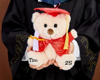 Personalized Graduation Bear 2025 Custom Grad Teddy Graduation Gift Graduation Teddy Bear Preschool Graduation Gift College Grad Gift