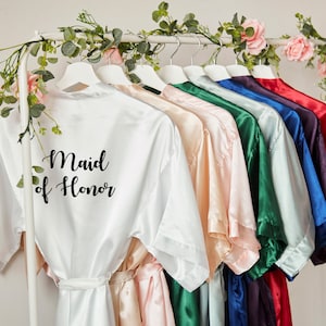 Bridesmaid Robes Wedding Robe Personalized,Bridesmaid Gifts Custom Bridesmaid Pajamas,Matching Bridal Party Robes,Bridesmaid Proposal Gift