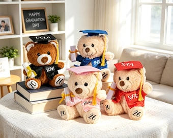 Personalized Graduation Bear 2026 Custom Grad Teddy Graduation Gift Graduation Teddy Bear Preschool Graduation Gift College Grad Gift