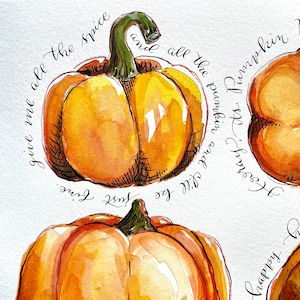 Watercolor Pumpkin Lacing Cards PDF Printable