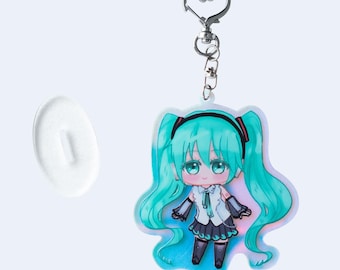 Hatsune Miku Keychain with Stand