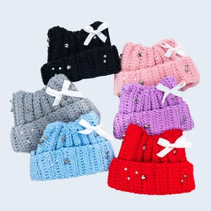 Cat Beanies for Plush | Handmade Plush clothes, 10cm Doll clothes, Costume for 10cm dolls, Nui clothes, Plush Hat, Nui hat for 10cm