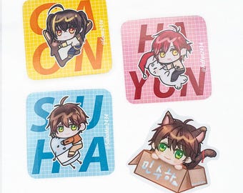 Nijisanji KR Fan-made Stickers | Suha Gaon Hayun stickers