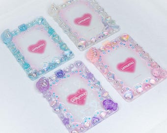 Pearl Clam themed Decoden Toploader: Kpop Photocard Holder