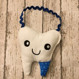 Tooth Fairy Pillow Loop on top to Hang on a Door Knob Tooth Kids birthday gift Tooth Pillow Boy Toothfairy Pillow Girl image 2