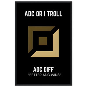 Gaming Wall Art ADC DIFF League of Legends, Video Games Poster, League Poster, Wall Art Print, Lol Wall Art