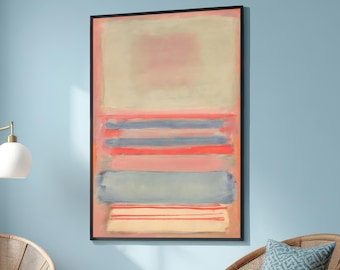 Mark Rothko Abstract Color Field - Pastel Painting Soft Tones Canvas Art