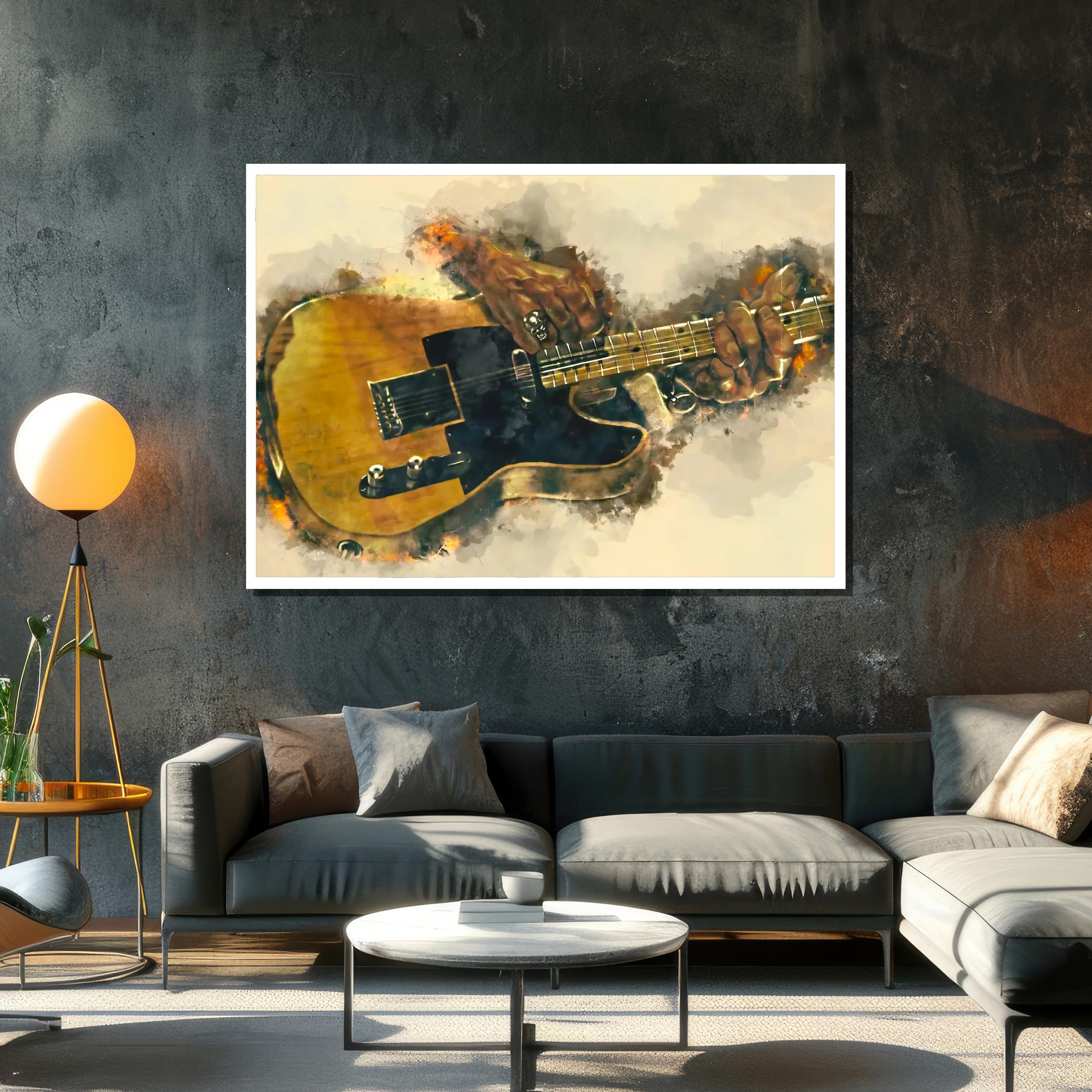 MULGA キャンバスアート クマ ギター インテリア 壁掛け MULGA