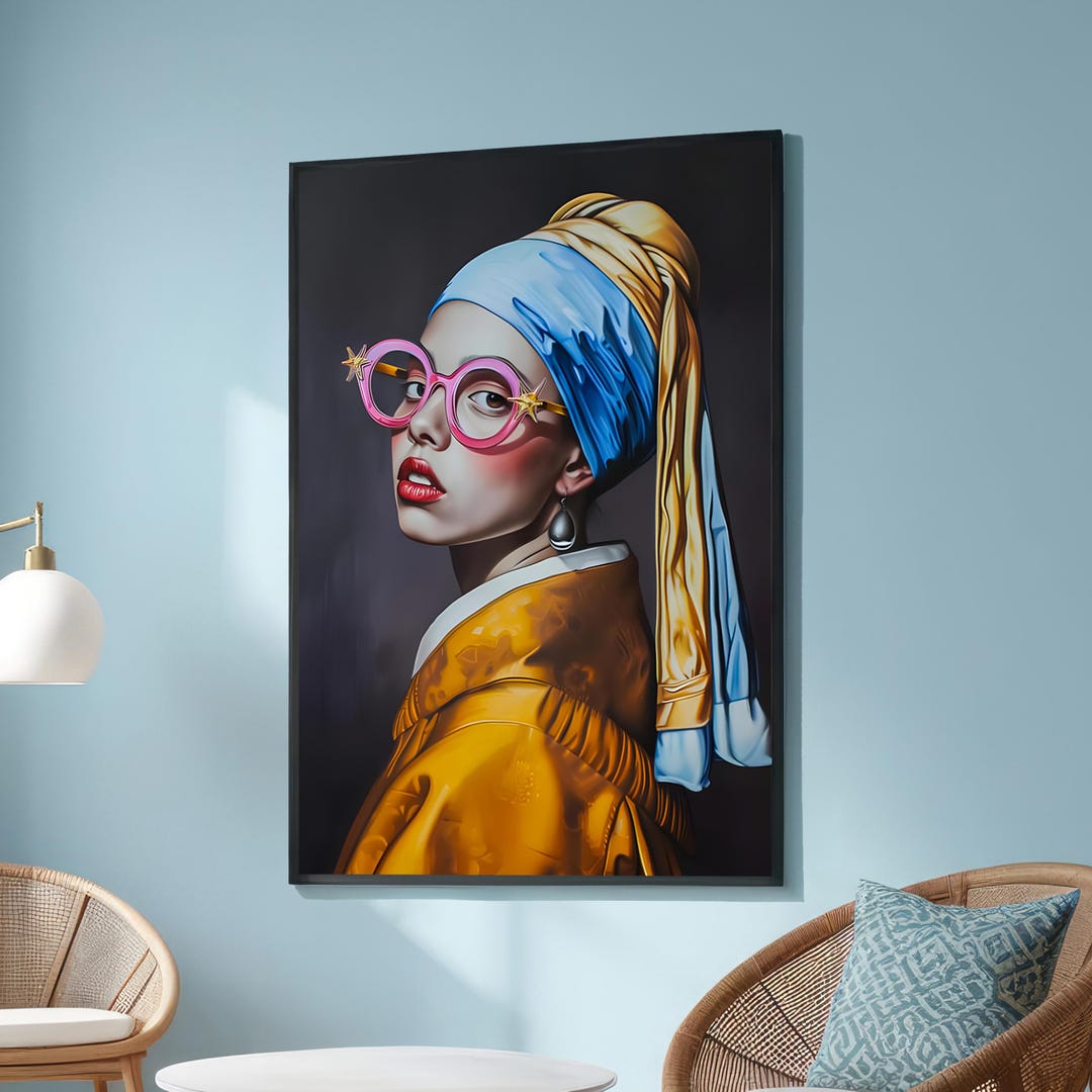 Girl With a Pearl Earring Pop Art – Fun Modern Twist on a Classic ...