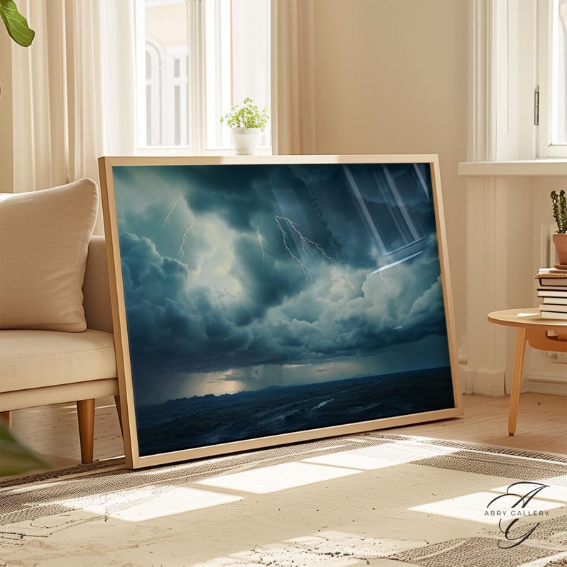 Lightning Storm Photography Print Dramatic Cloudscape Wall Art PAI22 lightning-storm-photography-print-dramatic-cloudscape-wall-art-pai22