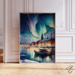 Finland Watercolor Painting - Etsy
