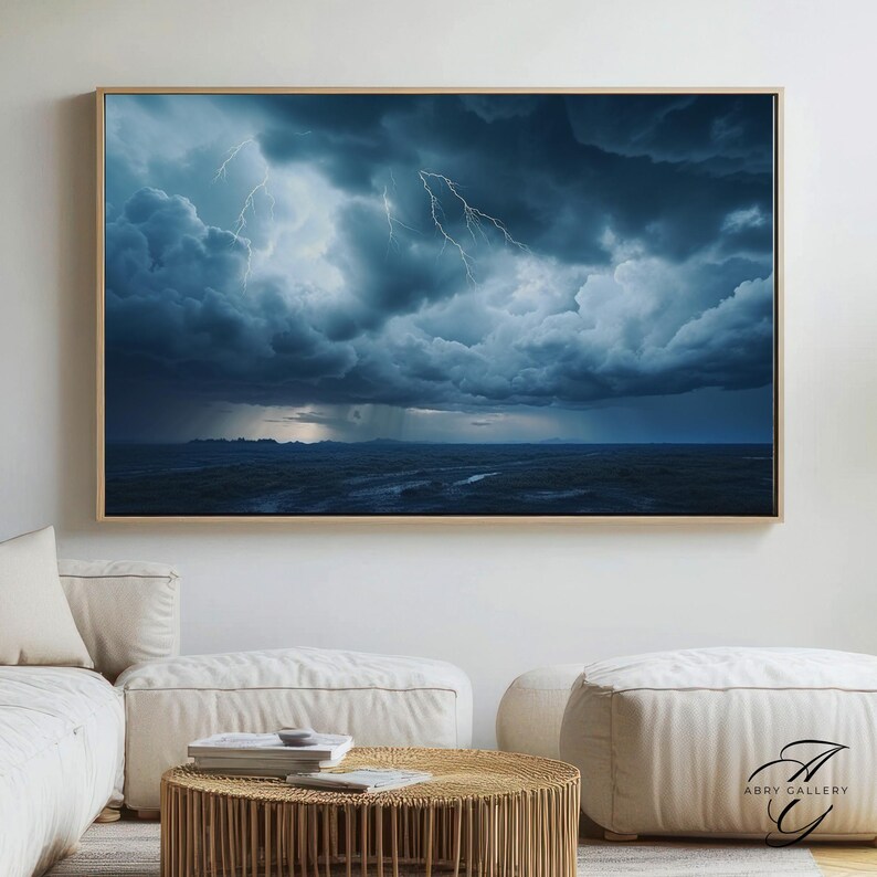 Lightning Storm Photography Print Dramatic Cloudscape Wall Art PAI22 lightning-storm-photography-print-dramatic-cloudscape-wall-art-pai22
