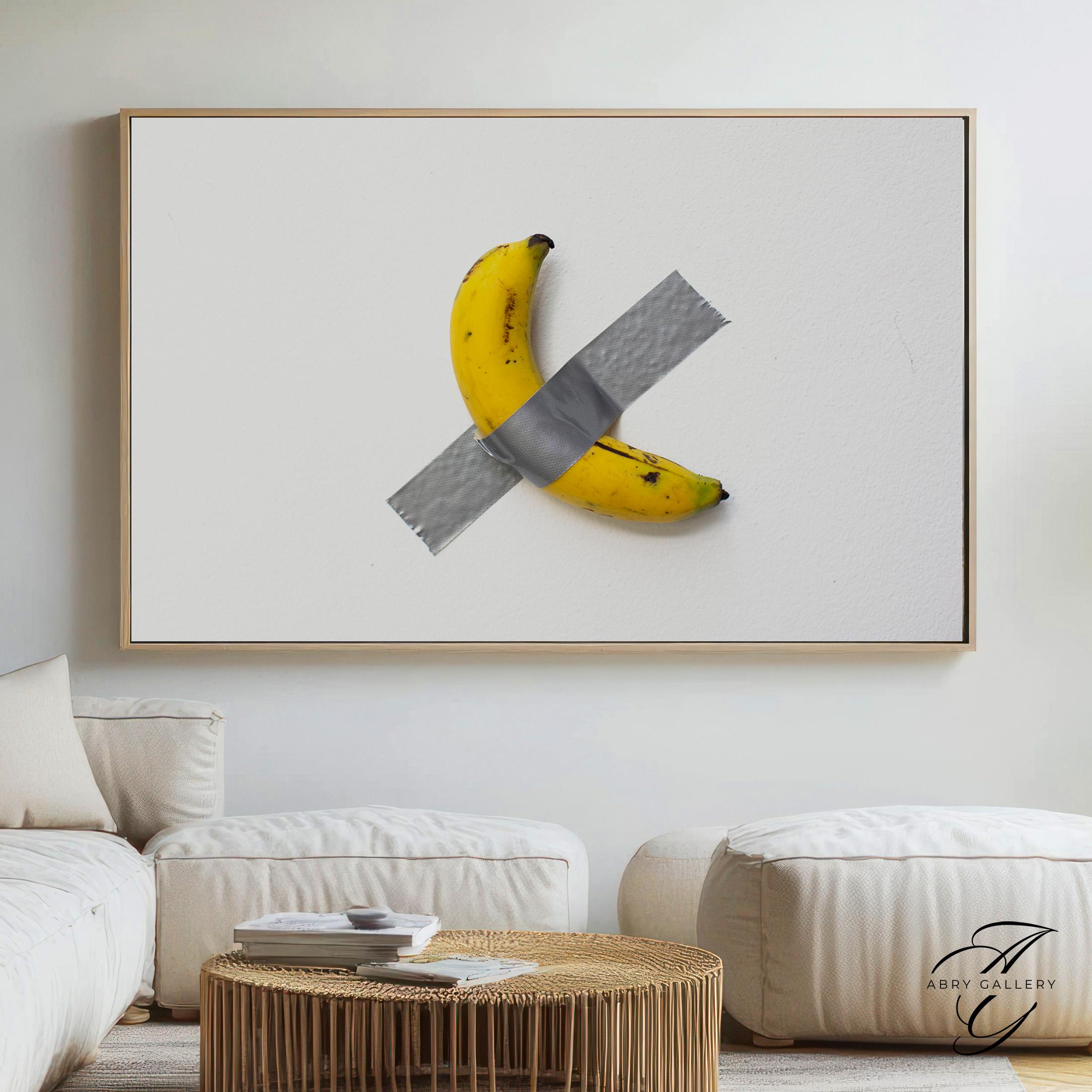 Banana Art Print: Satirical Modern Wall Decor - Etsy