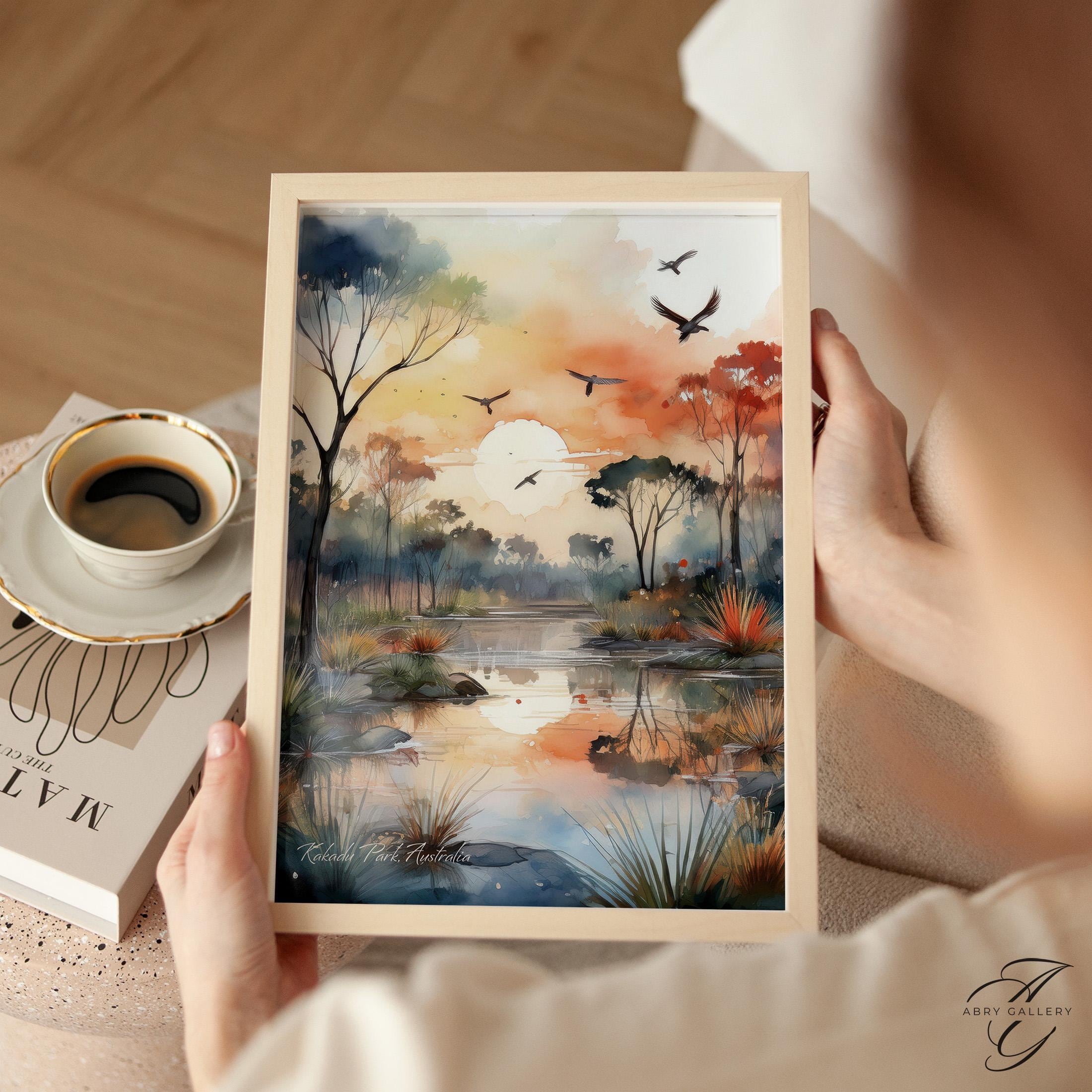 Kakadu National Park Art, Australian Landscape Print, Sunset