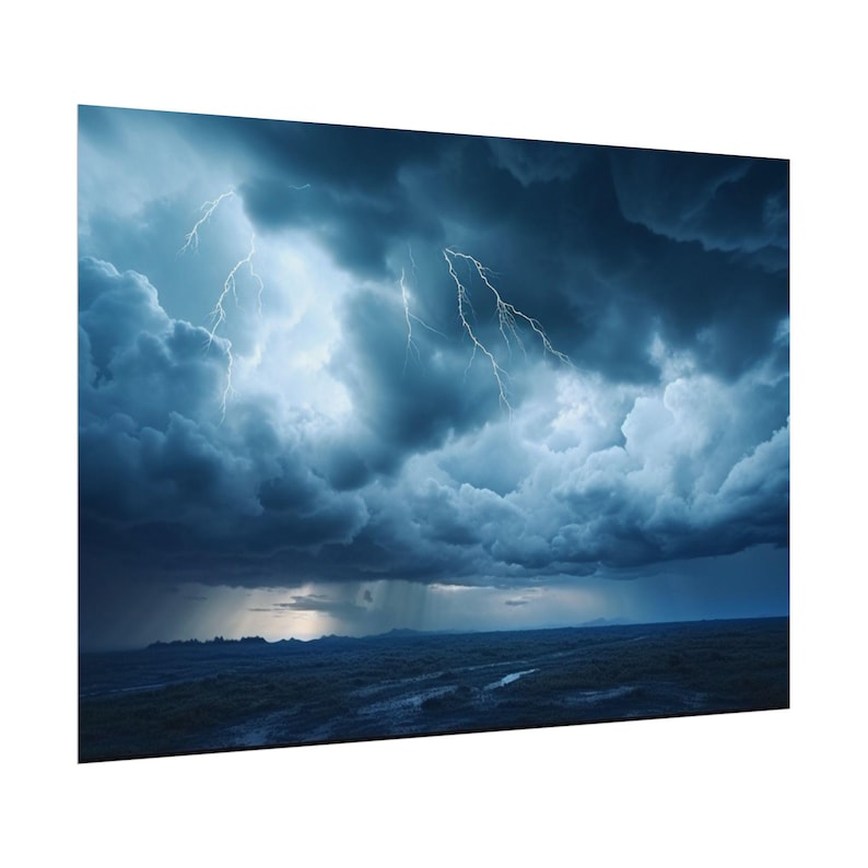 Lightning Storm Photography Print Dramatic Cloudscape Wall Art PAI22 lightning-storm-photography-print-dramatic-cloudscape-wall-art-pai22