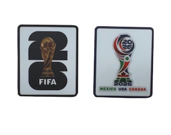 Official 2026 Football Jersey Patches | USA Mexico Canada Soccer Badge | Iron-On Applique | Football Unites Trophy Fan Memorabilia