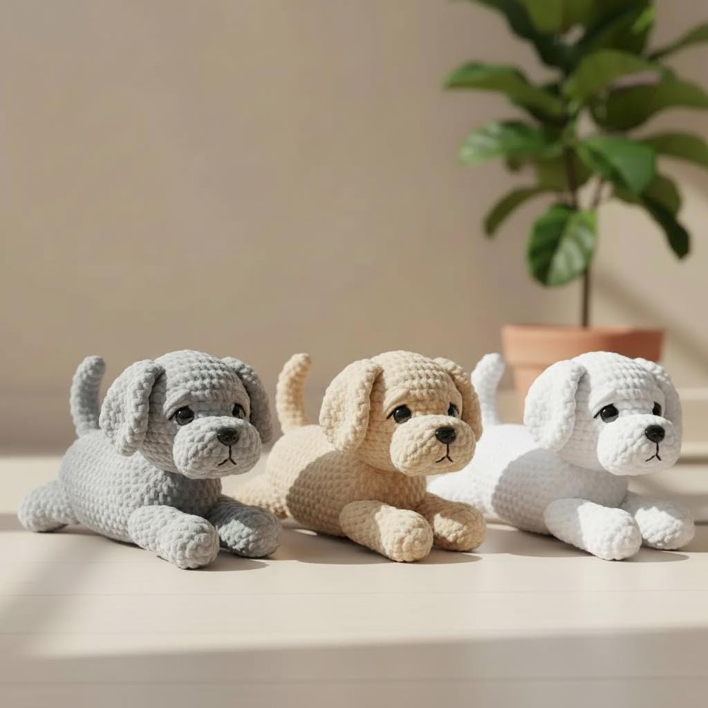 かわいいかぎ針編みのマルチーズ - Etsy 日本