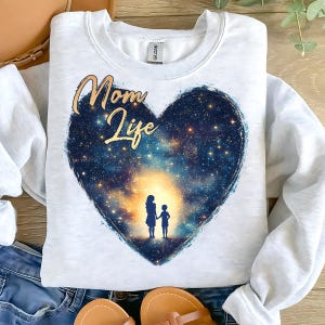Mom Life png, de dag dat je mijn moeder werd png, Night Sky Mom, moederdag png, moeder eerste Moederdag png