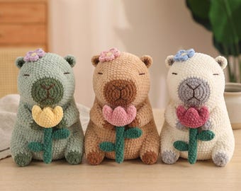 Patrón Capibara a Ganchillo, Patrón Amigurumi a Ganchillo, Patrón Capibara a Ganchillo PDF, Regalo DIY Animal de Peluche