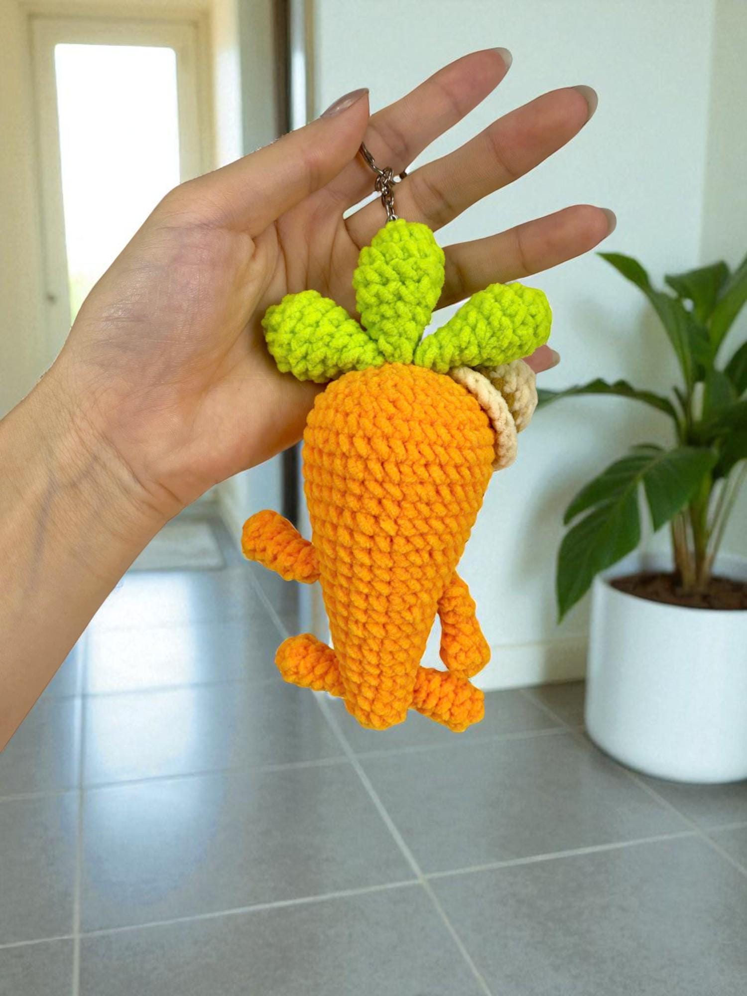 同*り様 にんじんさんの編みぐるみキーホルダー〇