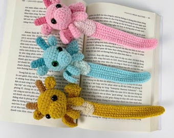 Dragon Crochet Bookmark Pattern: Amigurumi Plush Page Holder (PDF Pattern)