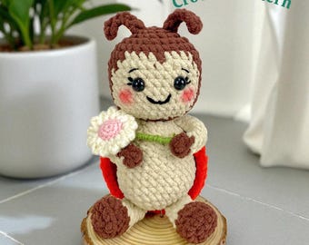 Wzór szydełkowy na gąsienicę w formacie PDF: Zabawka amigurumi dla początkujących