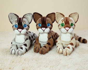 Haakpatroon kat, haakpatroon kat Bengaalse kat, haakpatroon kat amigurumi