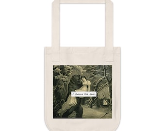 I Choose the Bear - Organic Canvas Tote Bag