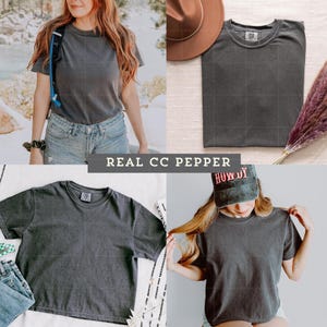 4 Comfort Colors 1717 Pepper Shirt, Comfort Colors Mockup, 1717 Mockup, Shirt Mockup, Pepper Shirt Mock, Studio Mockup, Pepper Mockup Bundle