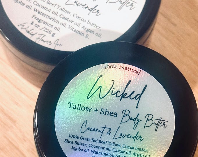 Whipped Body Butter/Tallow/Shea butter/Nutrient rich Oils.