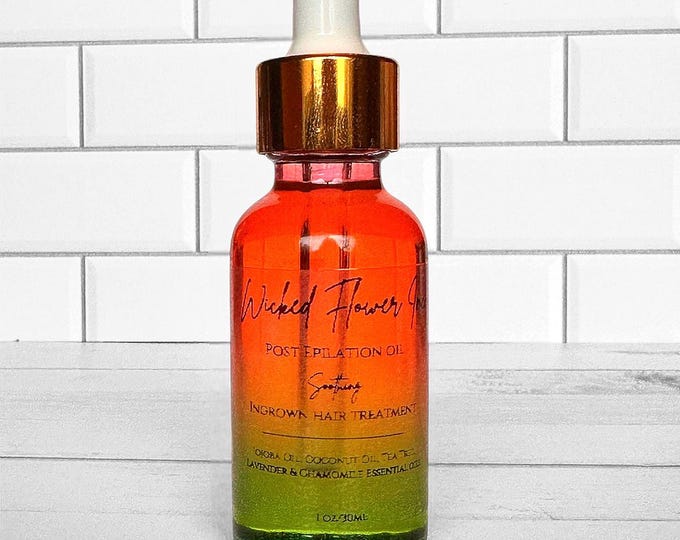 Post Epilation Oil/After wax treatment/100% Natural/ 1oz.