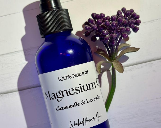 Wicked Flower Magnesium Oil Spray/Relax/Calm/Sleep 4 Oz.