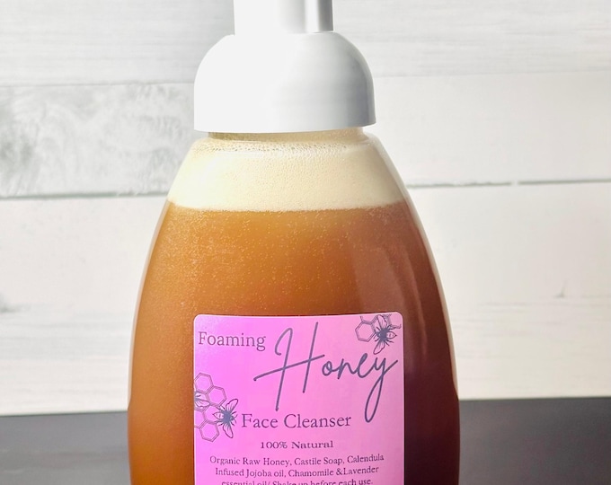 Honey Face Cleanser- Raw Organic Honey/clean ingredients/Calm Redness/Clear up Acne