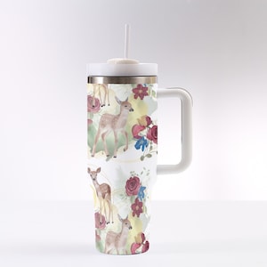 Snow White 40 oz Tumbler With Handle, Princess Tumbler, Disney Inspired Drinkware, Fairytale Gift, Magical Mug
